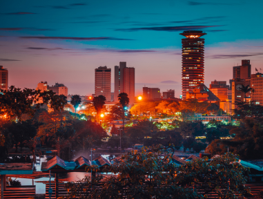 Skyline image of Nairobi, Kenya