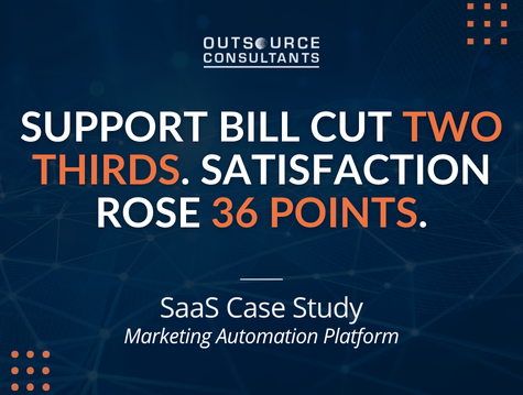 Support bill cut two thirds. Satisfaction rose 36 points.